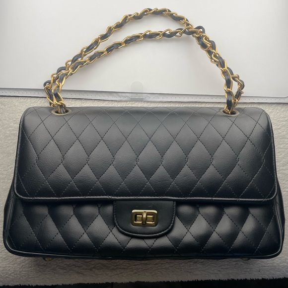 Vintage Meyers USA Quilted Leather Flap Bag • Made in USA Chain Purse - Picture 3 of 15